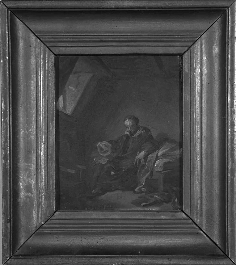 Scienziato in un interno - Pinacoteca Civica, Gipsoteca Uno Gera, Ripatransone, Ascoli Piceno